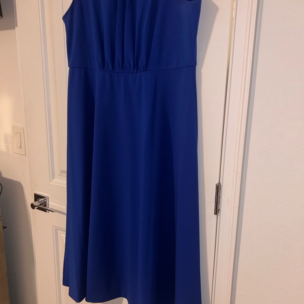 Calvin Klein electric blue size 14 below dress formal, elegant